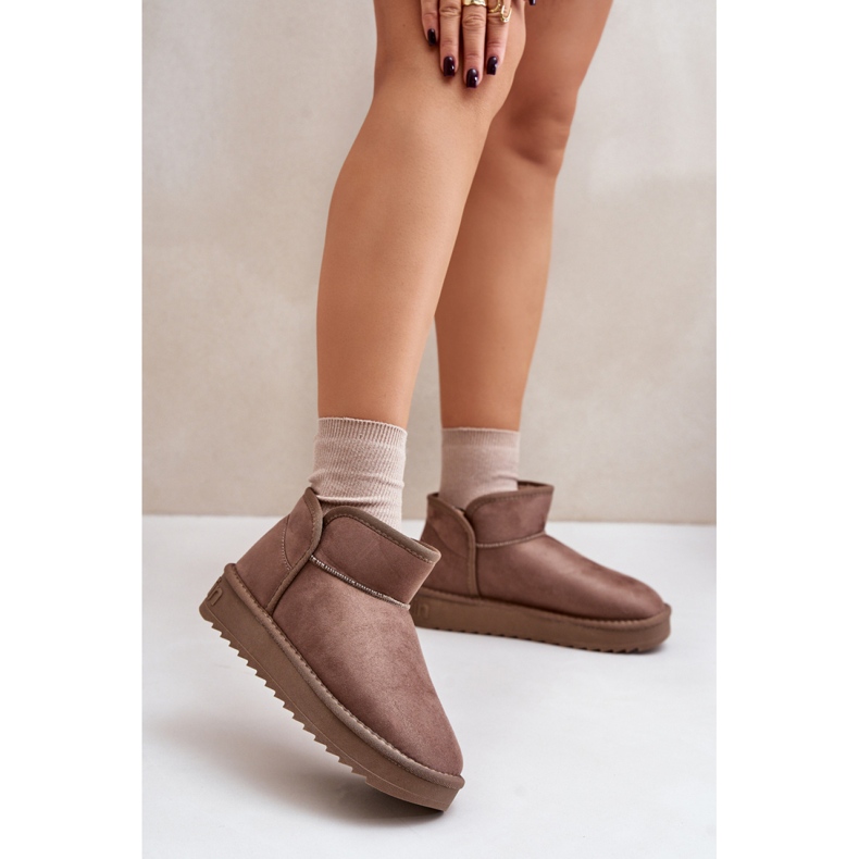 D.Franklin DFSH370010 Taupe snökängor beige 1