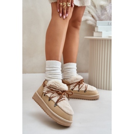 D.Franklin DFSH370011 snökängor beige 1