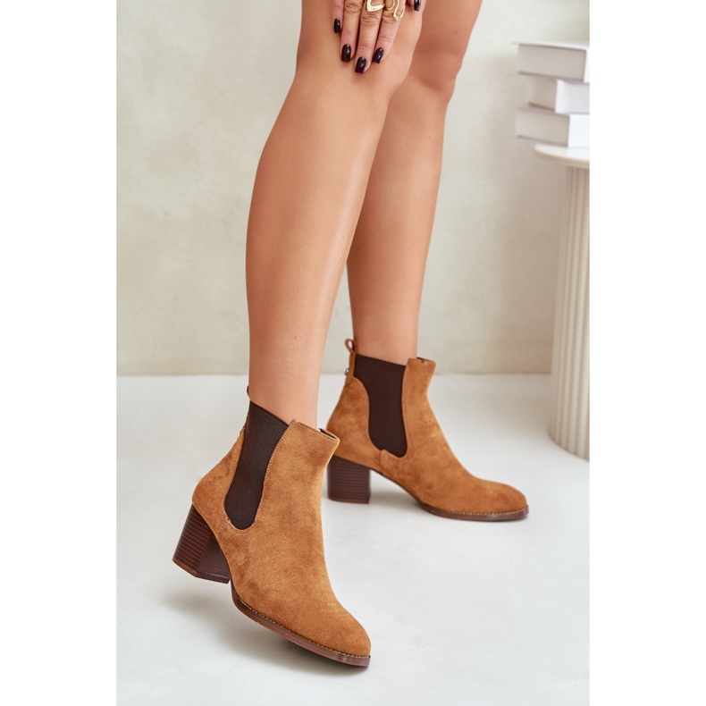 Chelsea stövlar Modell XY791 Camel brun 1