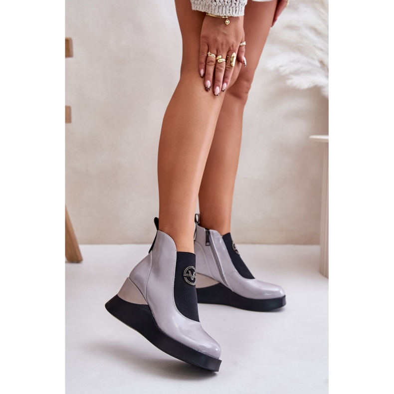 Vinceza 66703 Stövlar i grålack 1