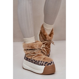 Big Star OO274A208 Brun/Leopard snöstövlar 1