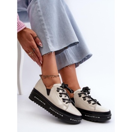 S. BARSKI S.Barski LR620 Beige skor - 1