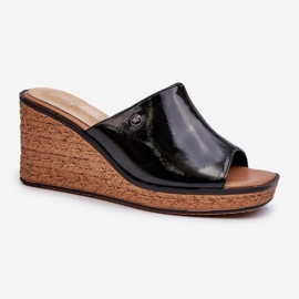 Step in style Sergio Leone KL213 Svarta flipflops 2