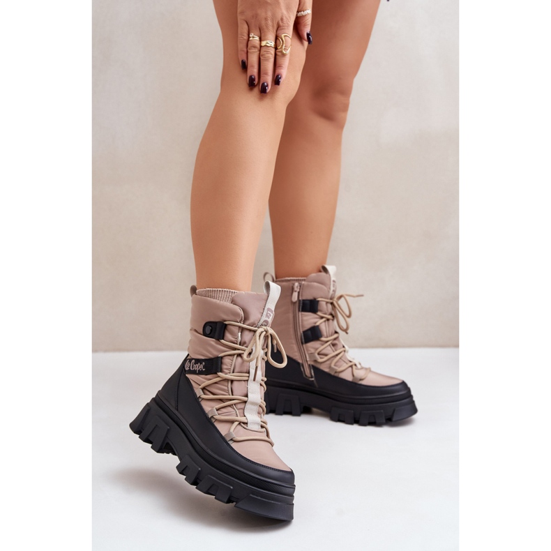 Lee Cooper LCJ-24-47-3143 Beige snökängor 1