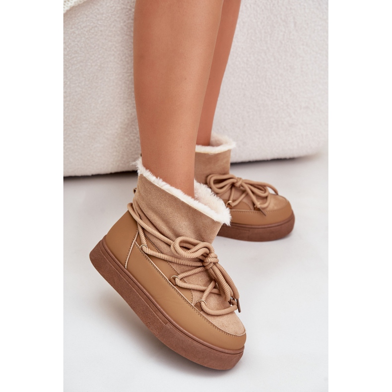 Modell 8933 Camel snökängor brun 1