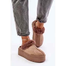 Tofflor Modell 24890 Mörkbeige 1