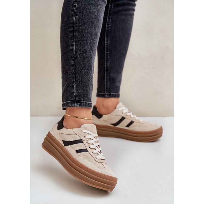 Zazoo N1176 Beige Sportskor 1