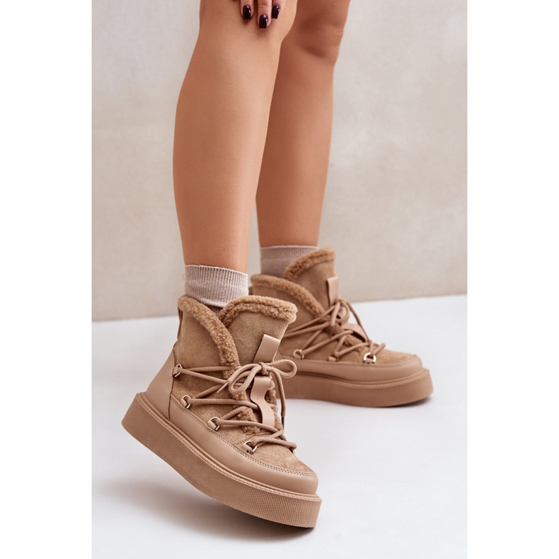 Snowboots Modell 24882 Mörkbeige 1