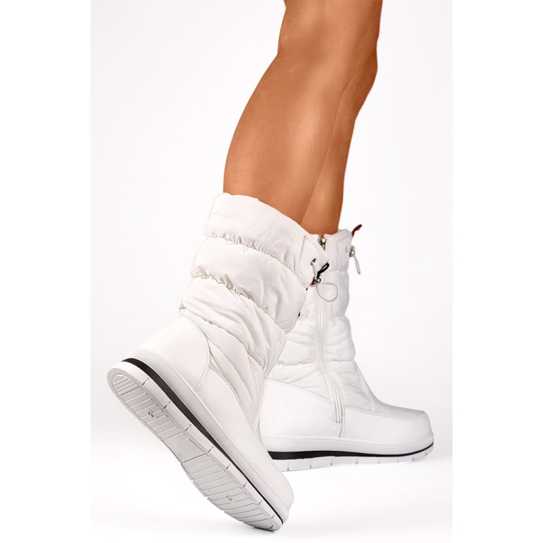 Snöskor för kvinnor isolerade med Eco-Pur 8302W, vit 1