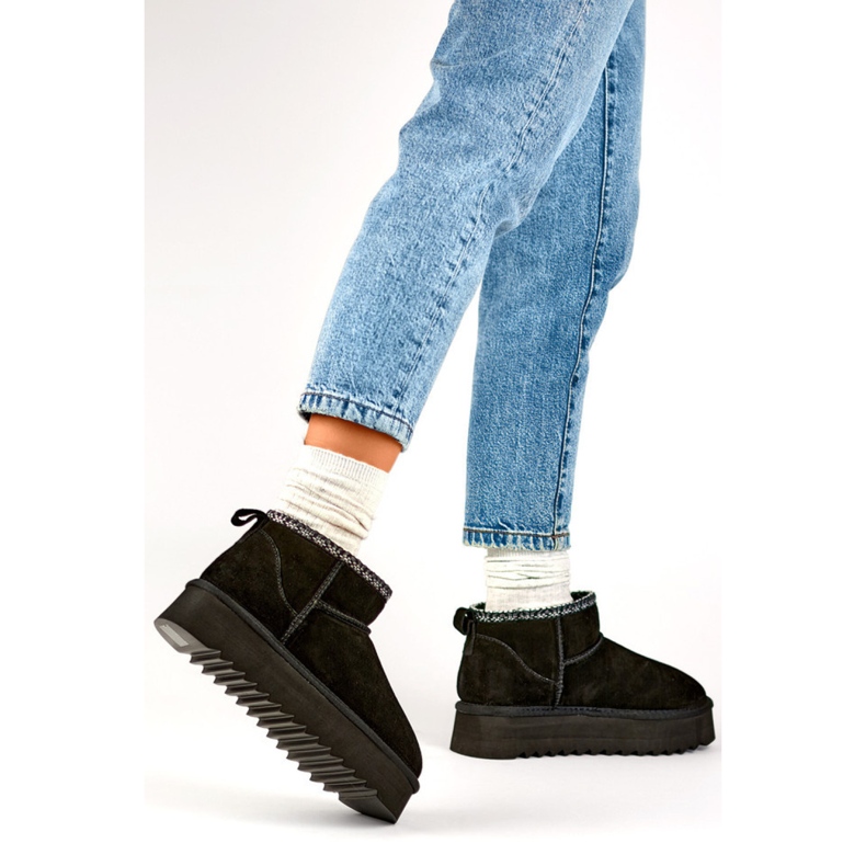 Snöskor för kvinnor isolerade med Eco-Pur YU9001B, svart 1