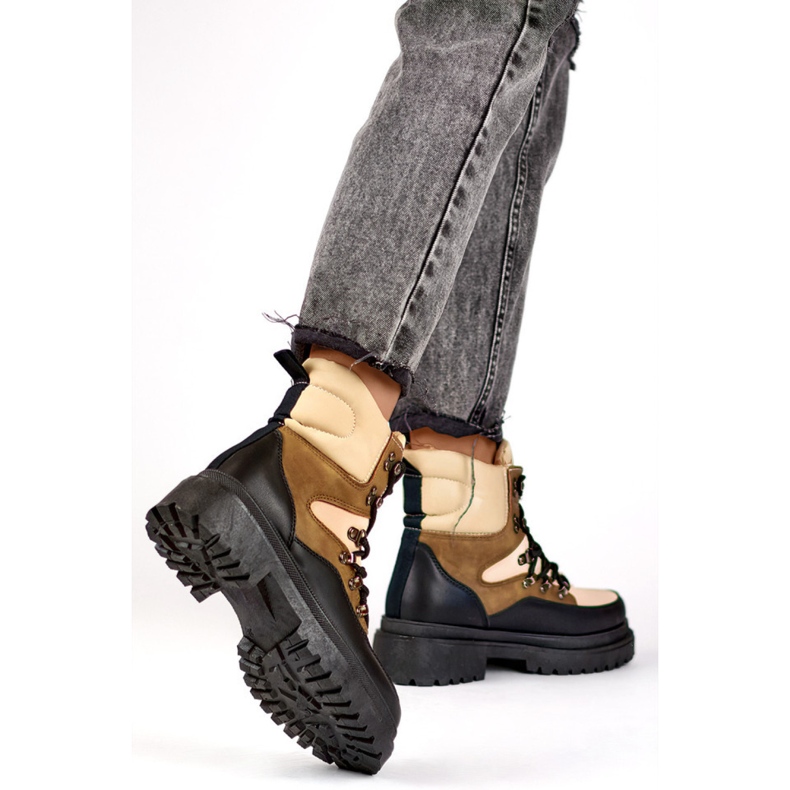 Trappers Model A-852KH Beige/Svart 1