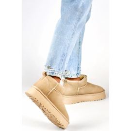 Snöskor för kvinnor fodrade med päls XF-159L.BE, beige 1