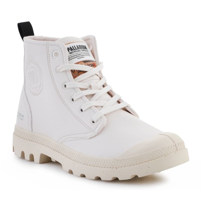 Palladium Pampa Hi Re Vegan Lth 74378-116-M skor vit 1