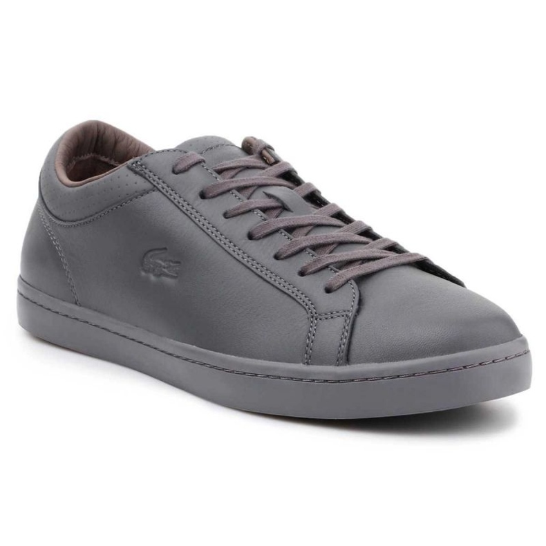 Lacoste Straightset 4 Srm Gry Leather M 30SRM4015 grå 1