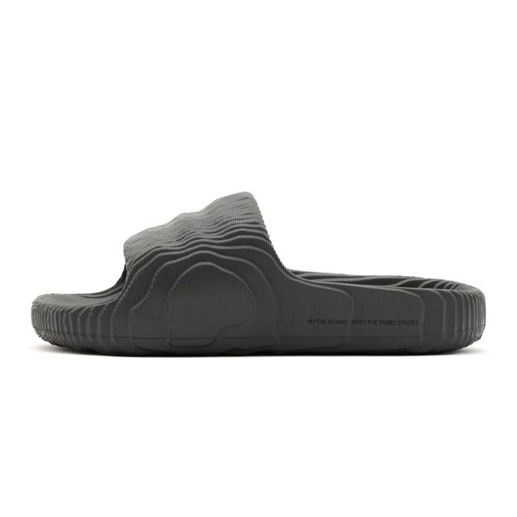 Adidas Adilette 22 Grey Five flipflops för män, livsstil, moderiktig för sommaren, svart (HP6522) grå 1