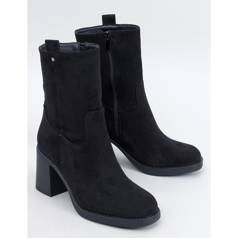 Salifi Svarta bredklackade ankelstövlar 1