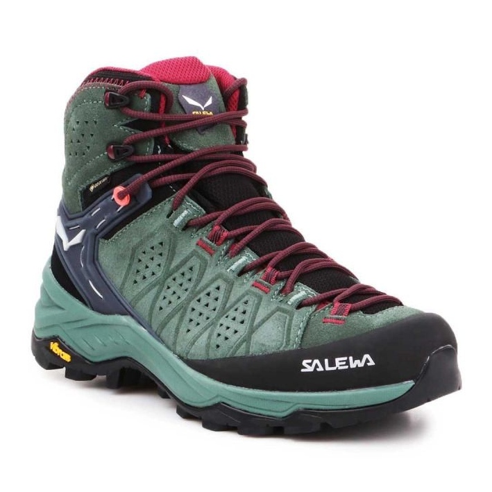 Salewa Ws Alp Trainer 2 Mid Gtx W 61383-5085 vandringsskor grön 1
