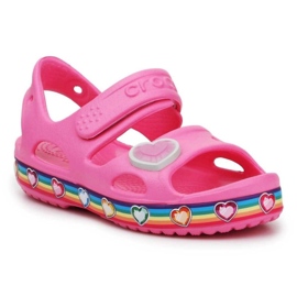 Crocs Fun Lab Rainbow Sandal 206795-669 rosa 1