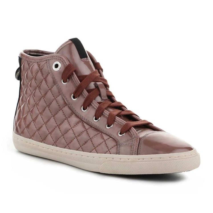 Geox D N.Club A skor - Metal.Synt.Pat. D4258A-000HI-C8014 brun 1