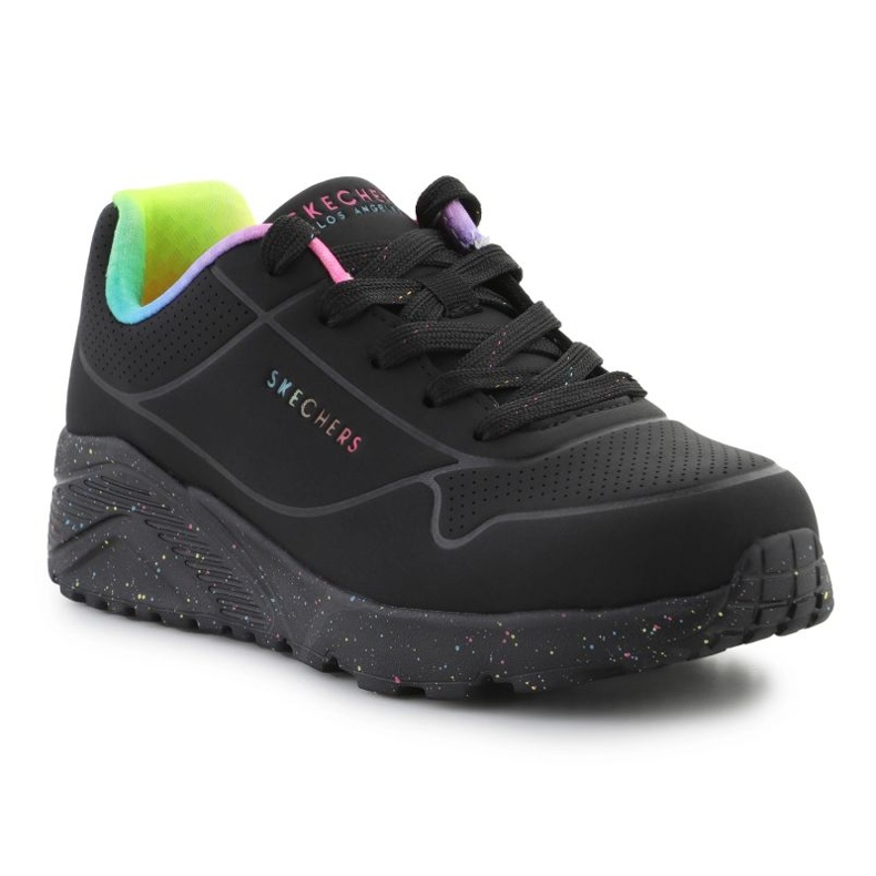 Skechers Uno Lite Rainbow Speckle skor 310456L-BKMT svart 1