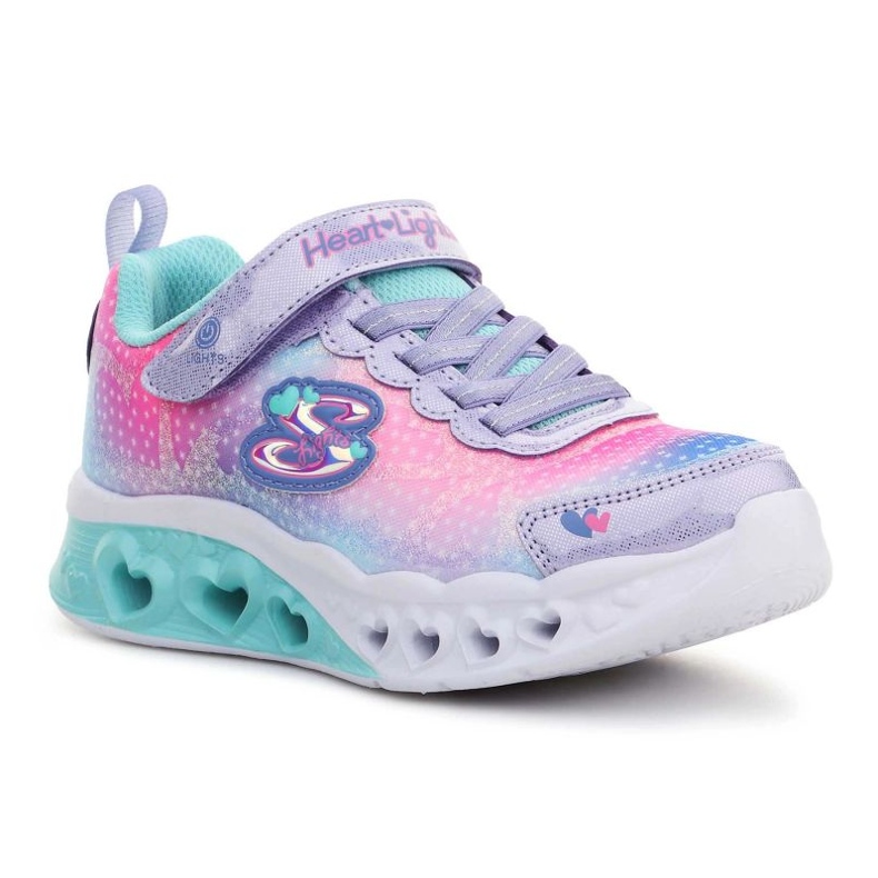 Skechers S Lights Flutter Heart Lights skor 302315-LVMT rosa 1