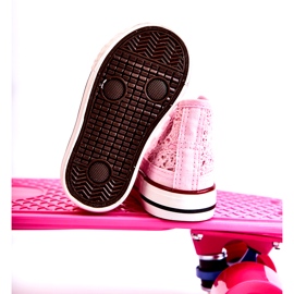 Girl 'OpenWork High Pink Sneakers rosa 4