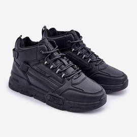 Isolerade sneakers för män Big Star OO174587 HI-POLLY System MID Black svart 1