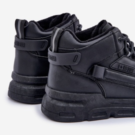 Isolerade sneakers för män Big Star OO174587 HI-POLLY System MID Black svart 2