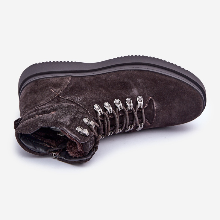 Isolerade stövlar i mocka för män Big Star OO174189 Brun 2