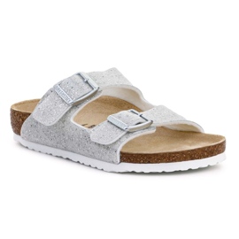 Kalpki Birkenstock Arizona Kids 1022230 Cosmic Sparkle White silver- 1