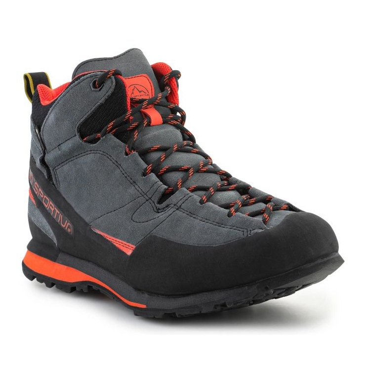 La Sportiva Boulder X Mid Gtx Carbon Flame skor 17E900304 grå 1