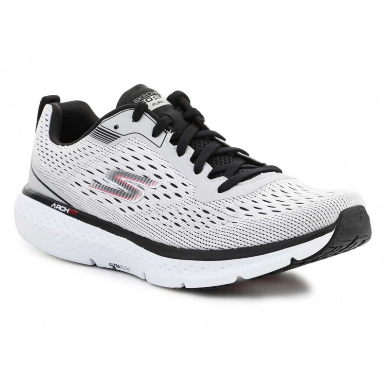 Skechers Go Run Pure 3 skor 246034-WBK vit 1
