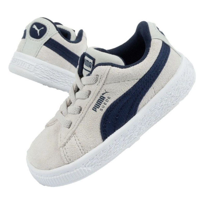 Puma sportskor i mocka 369684 02 grå 1