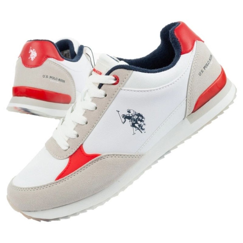 U.S. Polo US Polo ASSN sportskor. UP21M48062-WHI-RED01 vit 1