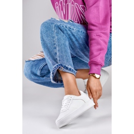 Damsportskor, vita sneakers K-1W 1