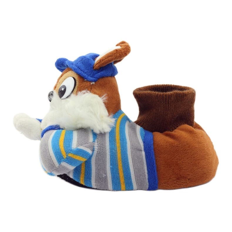 American Club Varma amerikanska ekorretofflor blå brun 3