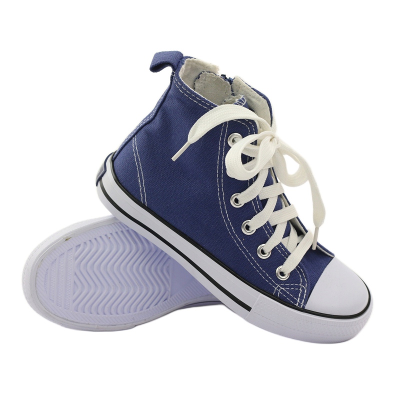 American Club Barnens sneakers på Blue American Zipper blå 3