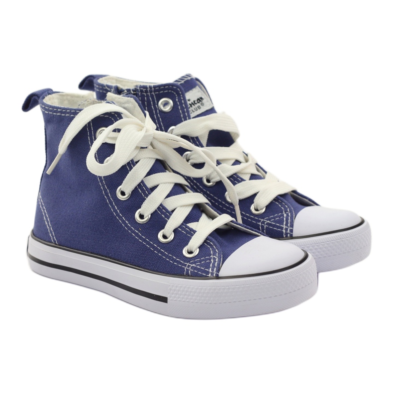 American Club Barnens sneakers på Blue American Zipper blå 4