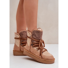 Pälsfodrade snöstövlar D.Franklin DFSH370013 kamel brun 1