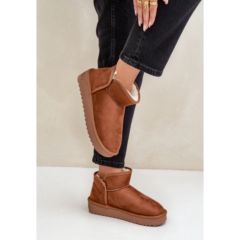 Snöskor för kvinnor med päls D.Franklin DFSH370010 brun 1