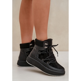 Isolerade snöstövlar för kvinnor MD9944-1 svart 1