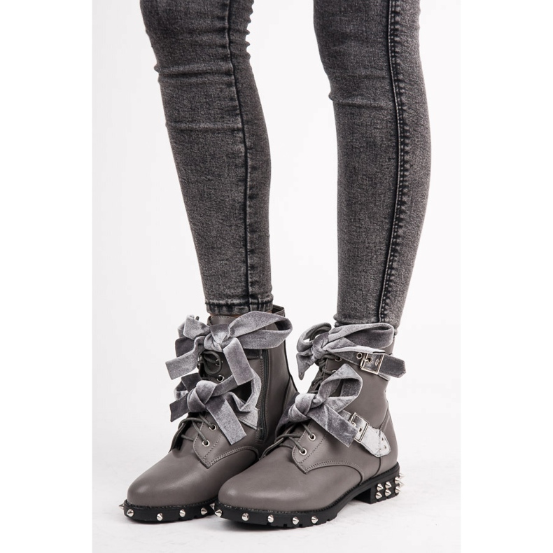 Vices Arbetsstövlar med dubbar grå 1