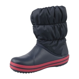Kvinnors snöstövlar Crocs Winter Puff Boot 14613-485 Navy Blue blå 3