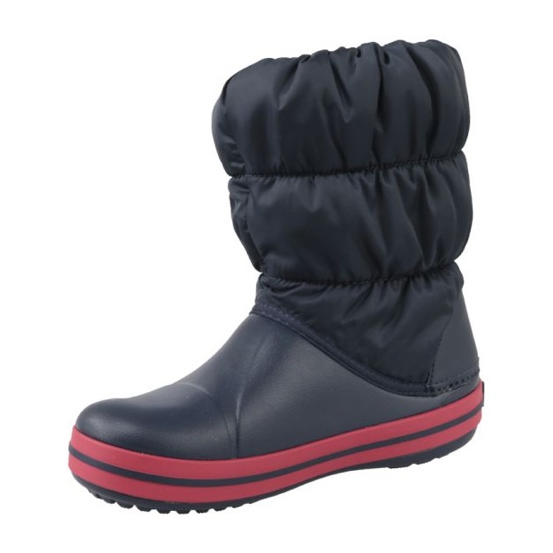 Kvinnors snöstövlar Crocs Winter Puff Boot 14613-485 Navy Blue blå 3