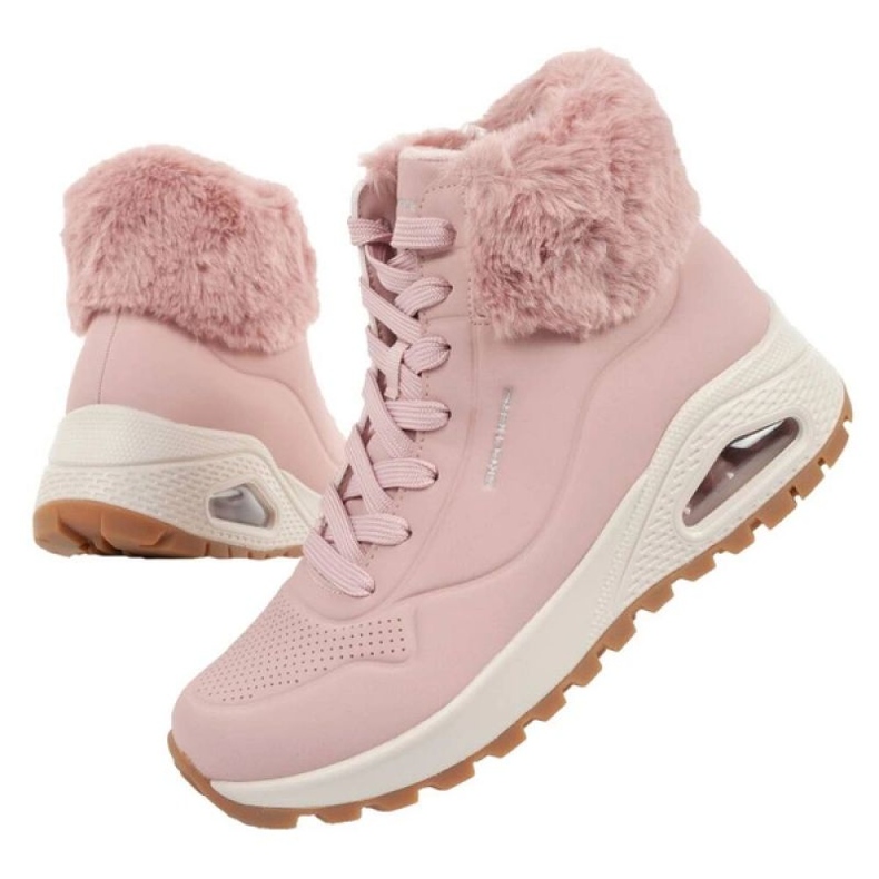 Skechers Uno Rugged 167274/BLSH skor med päls, rosa 1