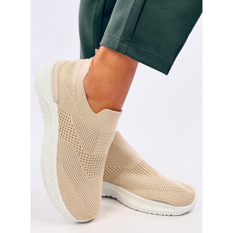 Damsportstrumpor, beige 2