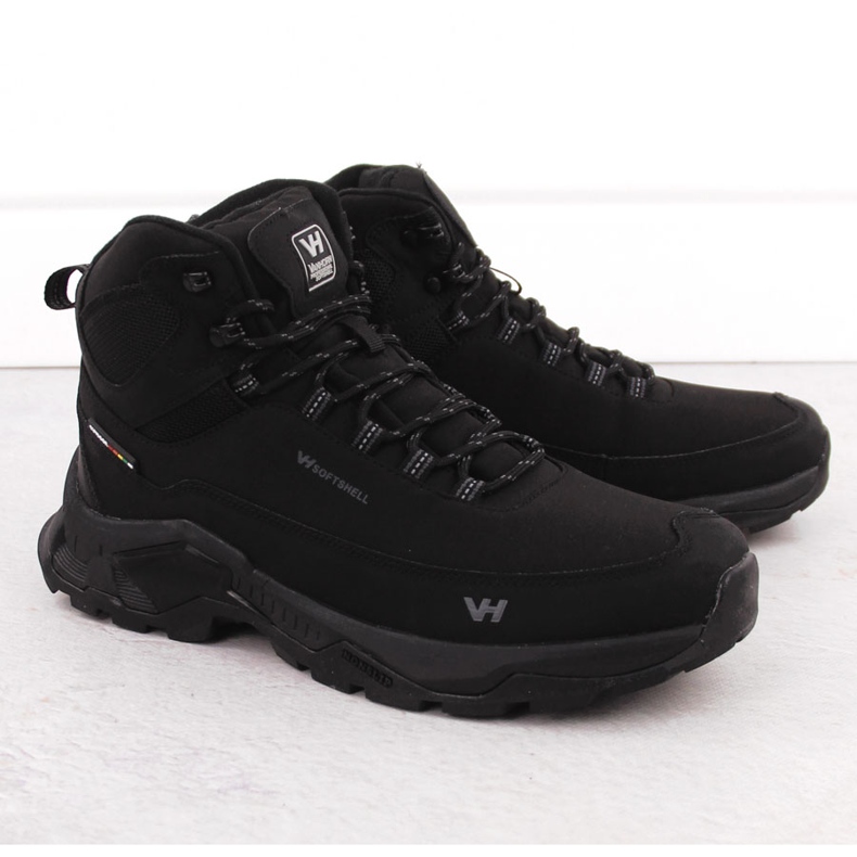 Vattentäta vandringsskor för män, svarta, Vanhorn 99302 1