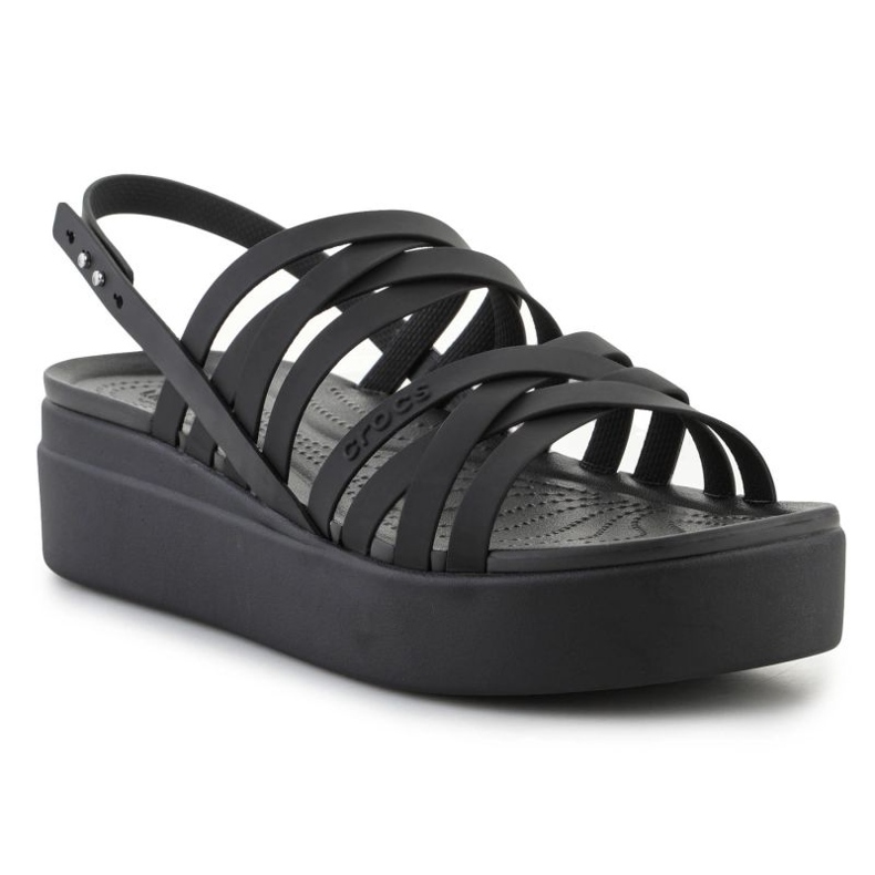 Crocs Brooklyn Strappy Lowwdg sandaler 206751-001 svart 2