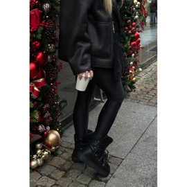 Vattentät plattform Snow Boots Vegan D.Franklin DFSH370004 Svart 2