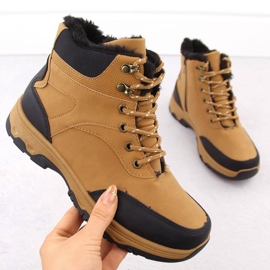 Vanhorn kamel vandringsstövlar beige 1